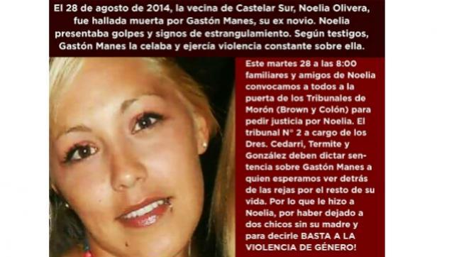 Justicia por Noelia Olivera