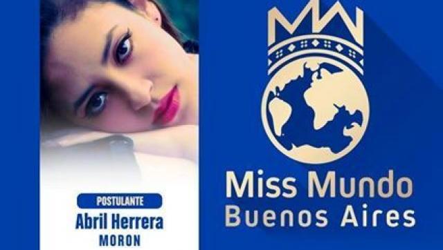 Abril, la estudiante de Morón que aspira a Miss Mundo