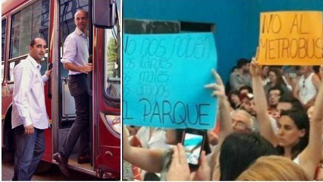 Tagliaferro vuelve a embestir con el Metrobus pese al fuerte rechazo vecinal