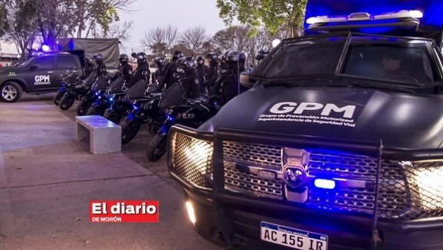 En Morón comenzó a operar el Grupo de Policía Motorizada