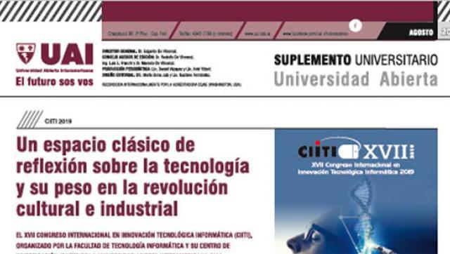 Suplemento de la UAI de Agosto 2019