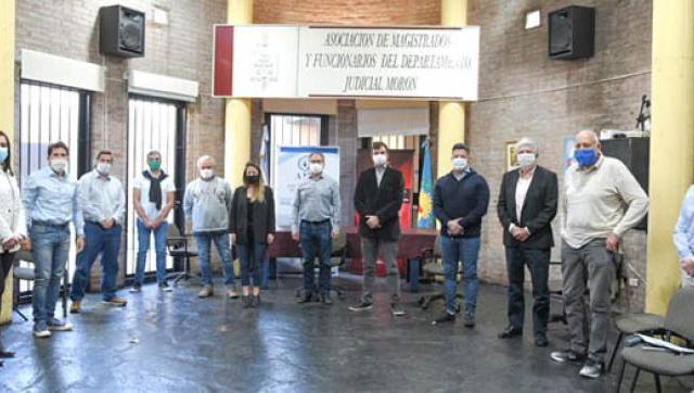 Intendentes se reunieron con la Asociación de Magistrados de Morón por el cuidado y la seguridad en los distritos