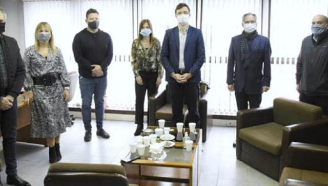 Zabaleta, Ghi, Descalzo y Menéndez se reunieron con funcionarios del Departamento Judicial de Morón