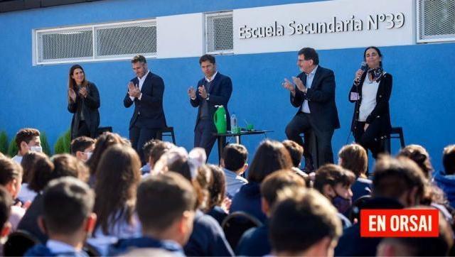 Axel Kicillof inaugró 76 nuevas escuelas en la Provincia