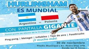 El Municipio volverá a instalar un Punto de Aliento para ver Argentina - Polonia