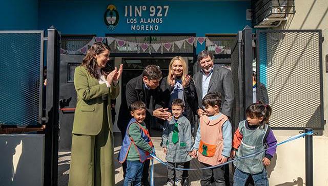 Fernández y Kicillof inauguran el Jardín N°927 en Moreno y lanzan la Expo Industria 2024