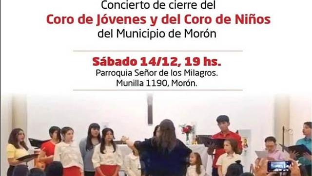 El Coro de Niños y Jóvenes de Morón celebran el fin de año con un emotivo concierto